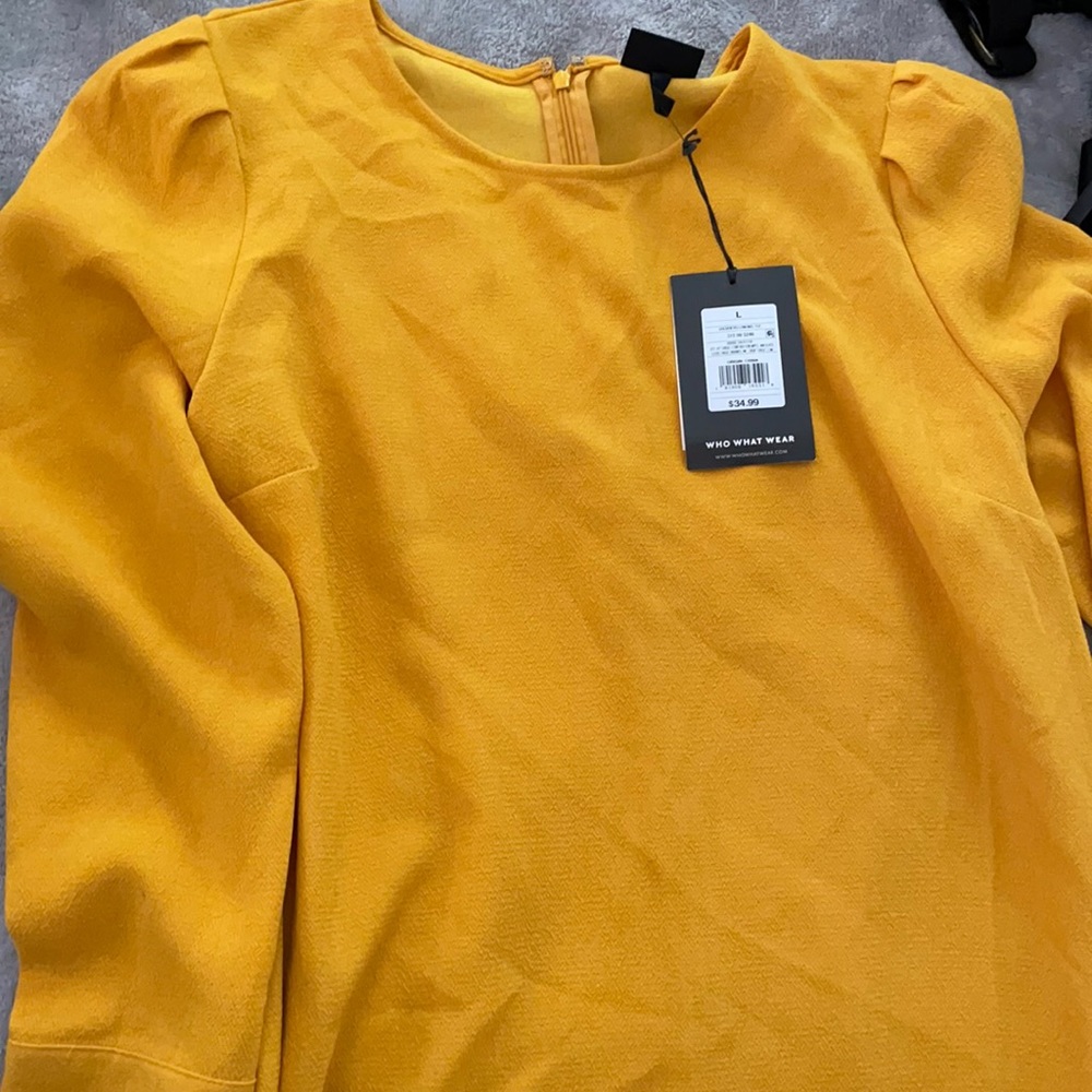 Mustard dress